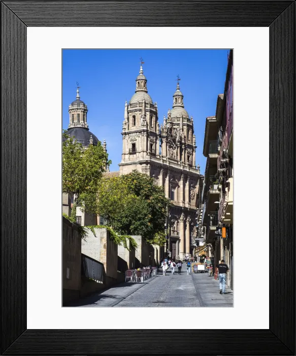 Framed Print : Spain, Castile and Leon, Salamanca, Calle Palominos, The main facade of the Pontifical University Framed Print : Spain, Castile and Leon, Salamanca, Calle Palominos, The main facade of the Pontifical University
