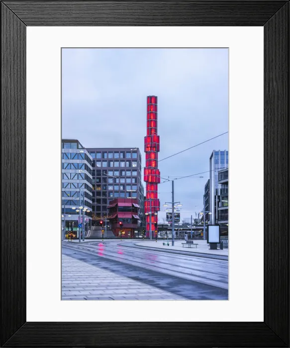 Framed Print : Sergels torg in winter, Stockholm, Sweden