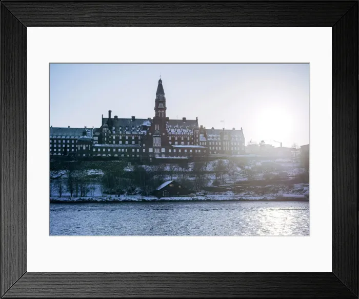 Framed Print : Winter in Stockholm, Sweden, Scandinavia, Europe. Cityscape Framed Print : Winter in Stockholm, Sweden, Scandinavia, Europe. Cityscape
