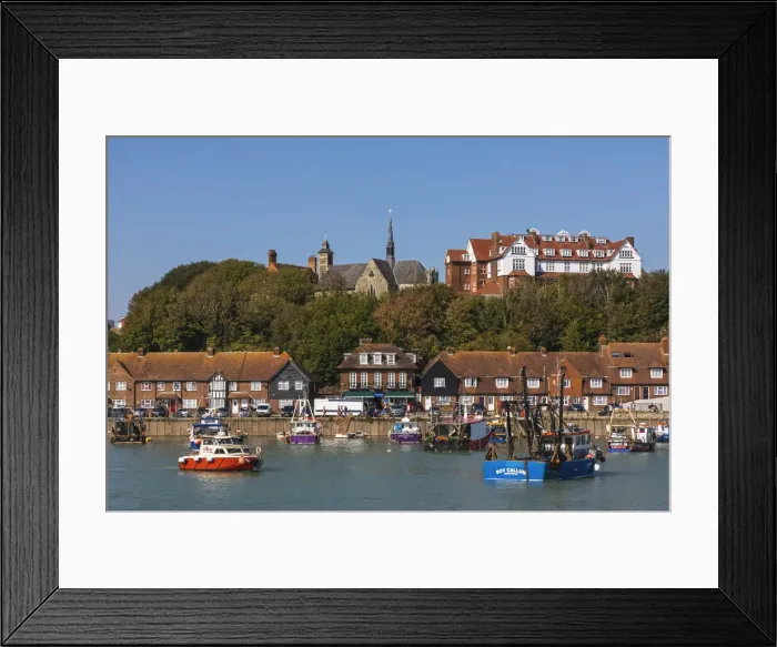 Framed Print : England, Kent, Folkestone, Folkestone Harbour and Waterfront Skyline Framed Print : England, Kent, Folkestone, Folkestone Harbour and Waterfront Skyline