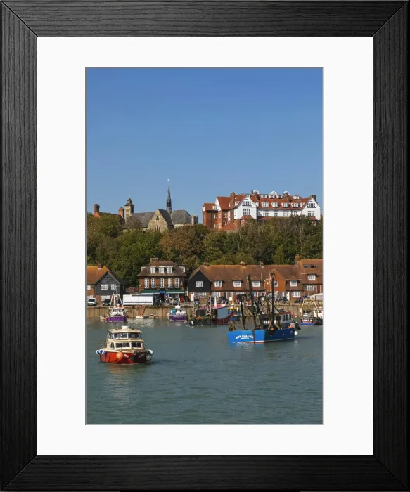 Framed Print : England, Kent, Folkestone, Folkestone Harbour and Waterfront Skyline Framed Print : England, Kent, Folkestone, Folkestone Harbour and Waterfront Skyline