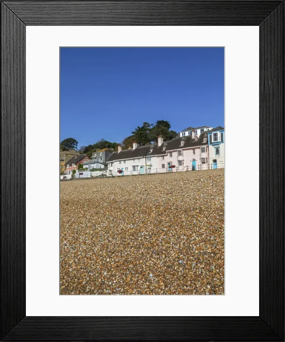 Framed Print : England, Dorset, Lyme Regis, Beach Front Houses Framed Print : England, Dorset, Lyme Regis, Beach Front Houses