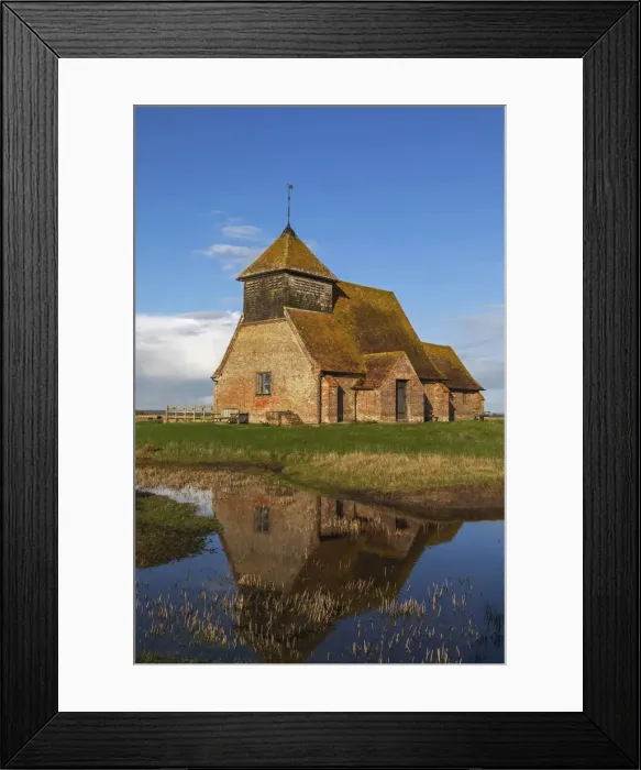 Framed Print : England, Kent, Romney Marsh, Fairfield, St. Thomas Becket Church Framed Print : England, Kent, Romney Marsh, Fairfield, St. Thomas Becket Church
