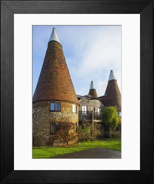 Framed Print : England, Kent, Converted Oast Houses aka Oasts near Tunbridge Wells Framed Print : England, Kent, Converted Oast Houses aka Oasts near Tunbridge Wells