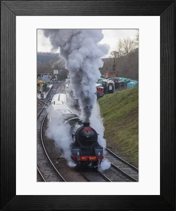 Framed Print : England, East Sussex, The Bluebell Railway, Santa Special Steam Train Framed Print : England, East Sussex, The Bluebell Railway, Santa Special Steam Train