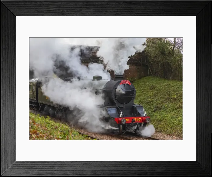 Framed Print : England, East Sussex, The Bluebell Railway, Santa Special Steam Train Framed Print : England, East Sussex, The Bluebell Railway, Santa Special Steam Train