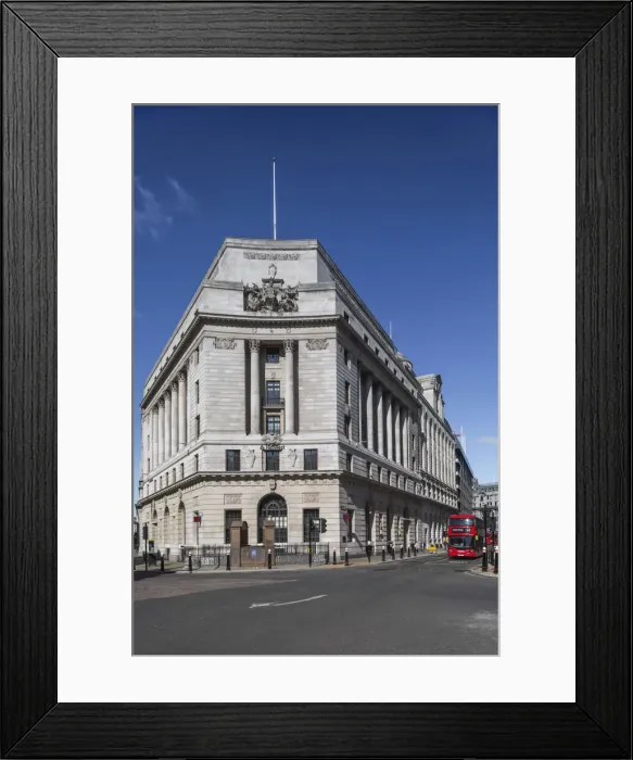 Framed Print : England, London, City of London, NatWest Bank Building on the Corner of Princes Street and Poultry