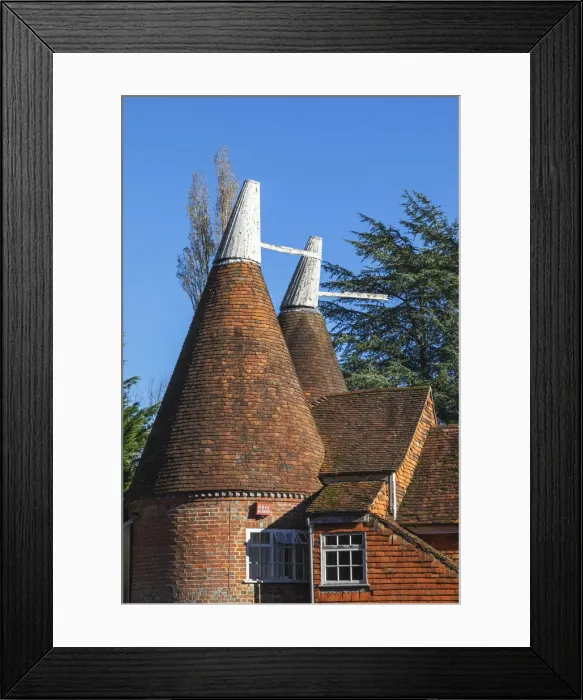 Framed Print : England, Kent, Converted Oast Houses aka Oasts near Tunbridge Wells Framed Print : England, Kent, Converted Oast Houses aka Oasts near Tunbridge Wells