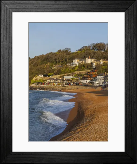 Framed Print : England, Isle of Wight, Ventnor, Beach and Town View Framed Print : England, Isle of Wight, Ventnor, Beach and Town View