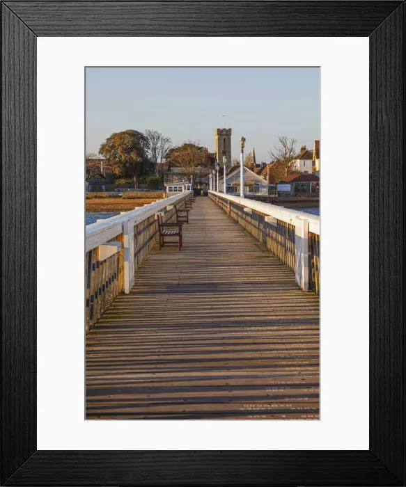 Framed Print : England, Isle of Wight, Yarmouth, Yarmouth Wooden Pier and Yarmouth Skyline Framed Print : England, Isle of Wight, Yarmouth, Yarmouth Wooden Pier and Yarmouth Skyline