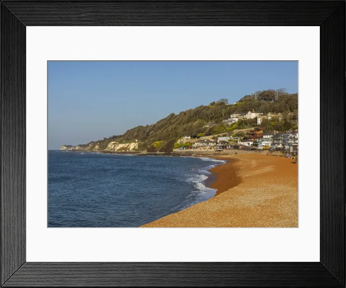 Framed Print : England, Isle of Wight, Ventnor, Beach and Town View Framed Print : England, Isle of Wight, Ventnor, Beach and Town View