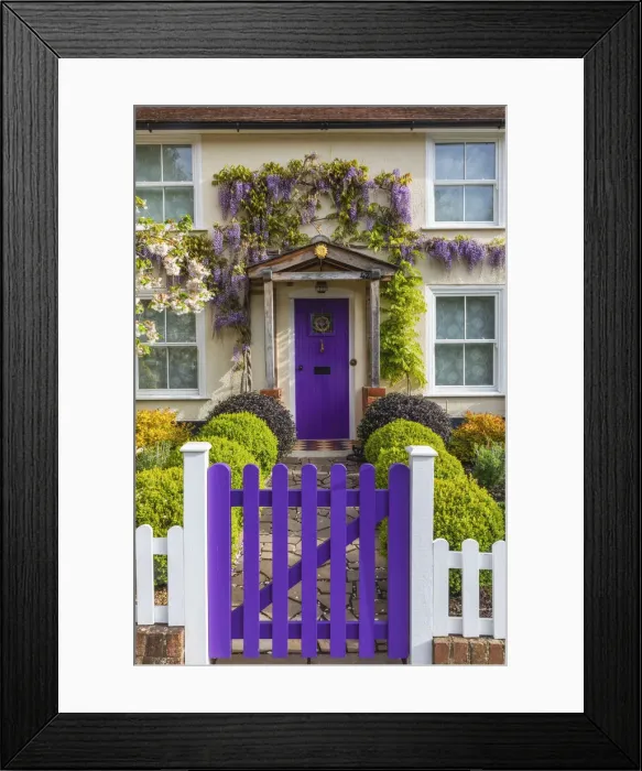 Framed Print : England, Hampshire, New Alresford, Colourful House Doorway Framed Print : England, Hampshire, New Alresford, Colourful House Doorway