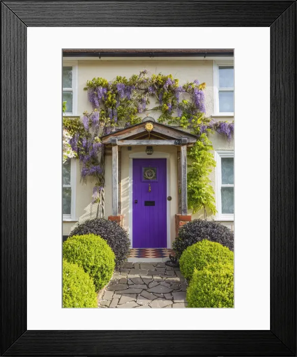 Framed Print : England, Hampshire, New Alresford, Colourful House Doorway Framed Print : England, Hampshire, New Alresford, Colourful House Doorway