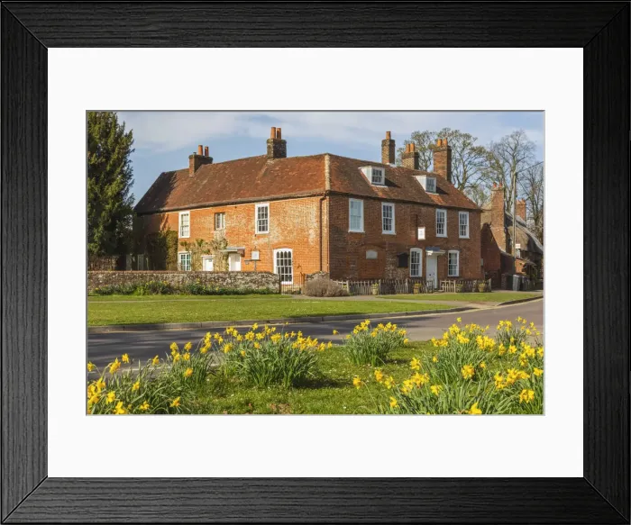 Framed Print : England, Hampshire, Alton, Chawton, Jane Austens House in the Spring Framed Print : England, Hampshire, Alton, Chawton, Jane Austens House in the Spring
