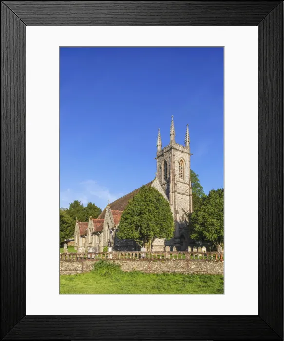 Framed Print : England, Hampshire, Alton, Chawton, Parish Church of St. Nicholas Framed Print : England, Hampshire, Alton, Chawton, Parish Church of St. Nicholas