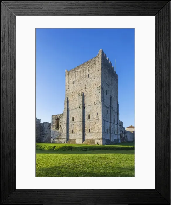 Framed Print : England, Hampshire, Portsmouth, Fareham, Portchester Castle