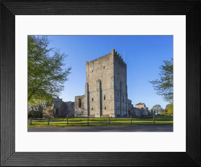 Framed Print : England, Hampshire, Portsmouth, Fareham, Portchester Castle