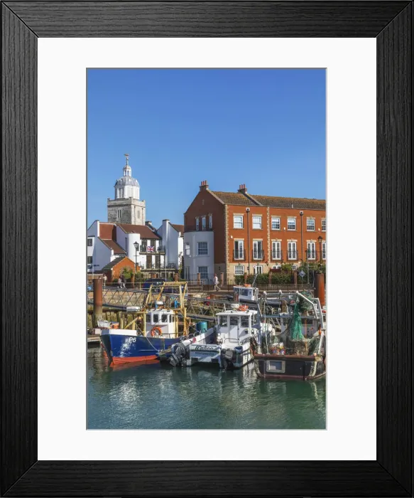 Framed Print : England, Hampshire, Portsmouth, Old Portsmouth, Fishing Boats Moored Camber Dock Framed Print : England, Hampshire, Portsmouth, Old Portsmouth, Fishing Boats Moored Camber Dock
