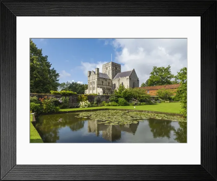 Framed Print : England, Winchester, Hospital of St Cross, View from The Masters Garden Framed Print : England, Winchester, Hospital of St Cross, View from The Masters Garden