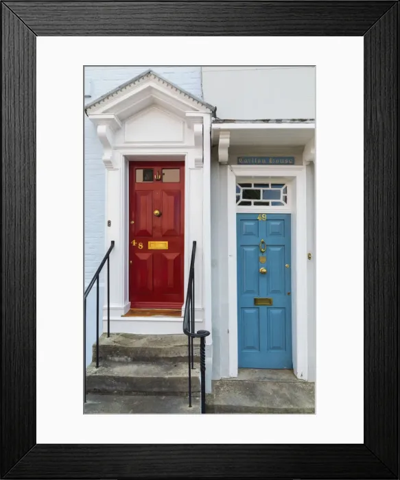 Framed Print : England, Hampshire, Portsmouth, Old Portsmouth, Colourful Georgian Era Doorways Framed Print : England, Hampshire, Portsmouth, Old Portsmouth, Colourful Georgian Era Doorways