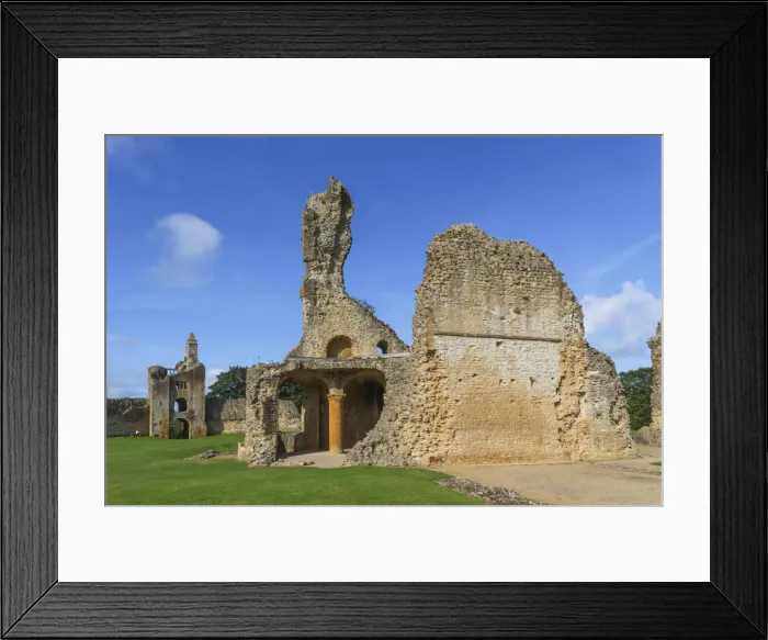 Framed Print : England, Dorset, Sherborne, The Ruins of Sherborne Old Castle a 12the century Medieval Palace Framed Print : England, Dorset, Sherborne, The Ruins of Sherborne Old Castle a 12the century Medieval Palace