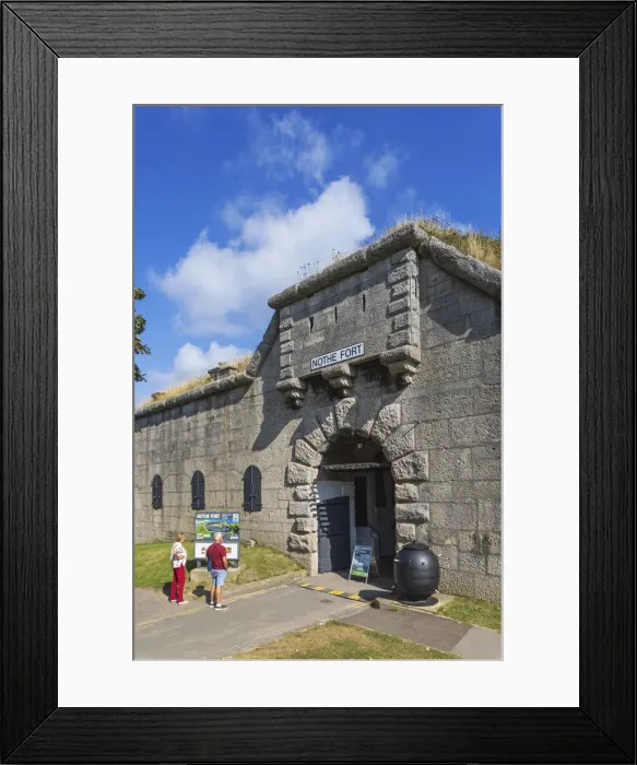 Framed Print : England, Dorset, Weymouth, Entrance to Nothe Fort