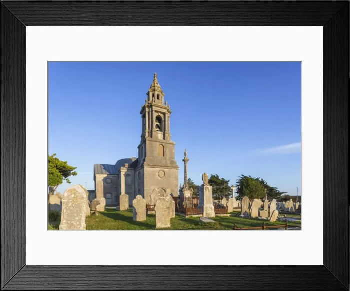 Framed Print : England, Dorset, Weymouth, Portland Bill, St Georges Church Framed Print : England, Dorset, Weymouth, Portland Bill, St Georges Church