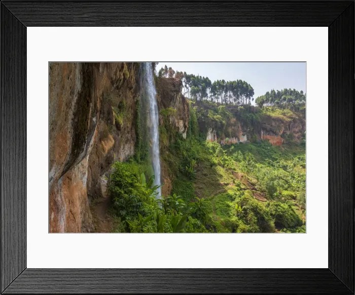 Framed Print : Africa, Uganda, Sipi Falls. the upper falls Framed Print : Africa, Uganda, Sipi Falls. the upper falls