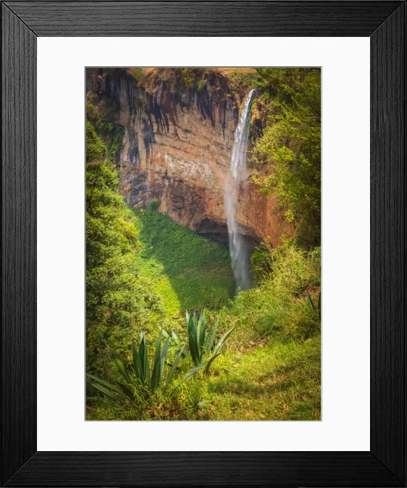 Framed Print : Africa, Uganda, Sipi Falls. the main falls