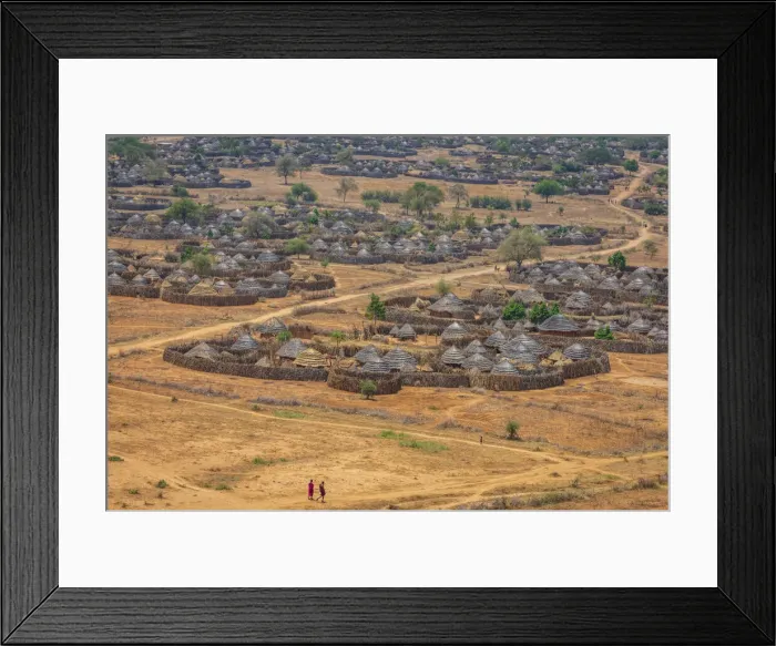 Framed Print : Africa, Uganda, Karamoja. Moroto. The village of Nakapalimoru, the largest in Eastern Africa Framed Print : Africa, Uganda, Karamoja. Moroto. The village of Nakapalimoru, the largest in Eastern Africa