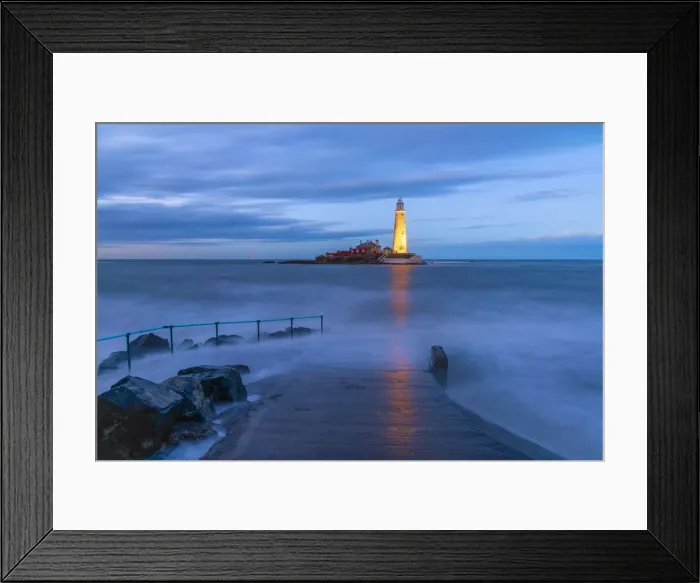 Framed Print : UK, England, Tyne and Wear, North Tyneside, Whitley Bay, St Marys Island, St. Marys Lighthouse Framed Print : UK, England, Tyne and Wear, North Tyneside, Whitley Bay, St Marys Island, St. Marys Lighthouse