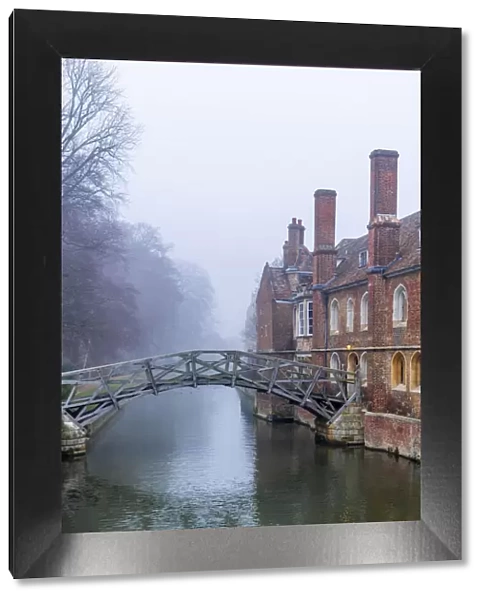 UK, England, Cambridgeshire, Cambridge, University of Cambridge, River Cam, Queens College, Mathematical Bridge