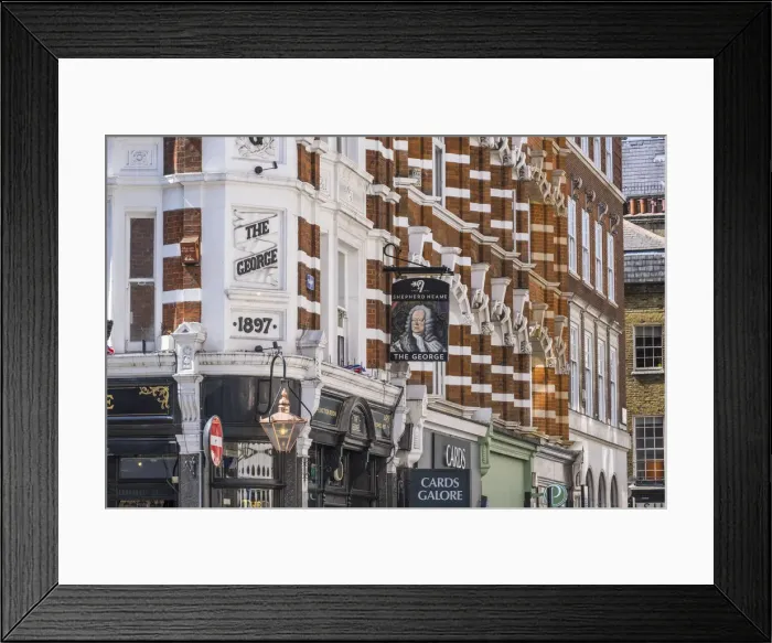Framed Print : The George Pub, Soho, London, England, UK Framed Print : The George Pub, Soho, London, England, UK