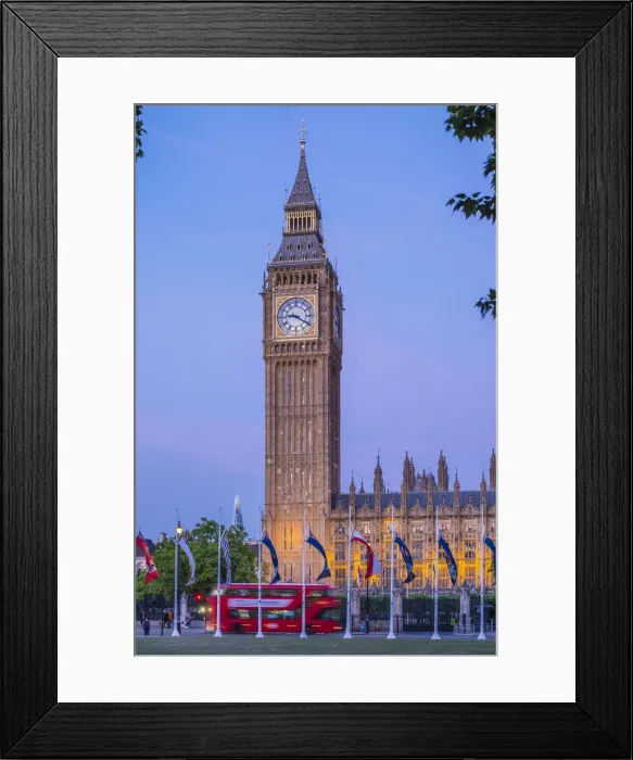 Framed Print : Big Ben & Parliament Square, London, England, UK