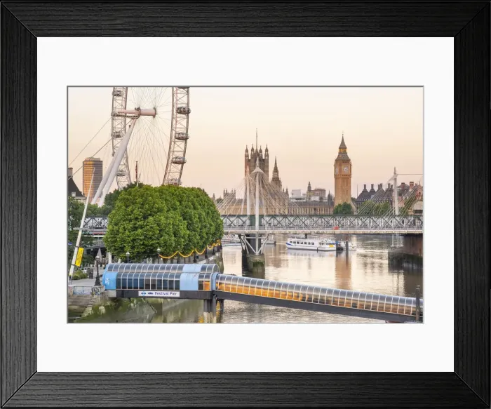 Framed Print : London Eye, Big Ben, Houses of Parliamant, London, England, UK Framed Print : London Eye, Big Ben, Houses of Parliamant, London, England, UK