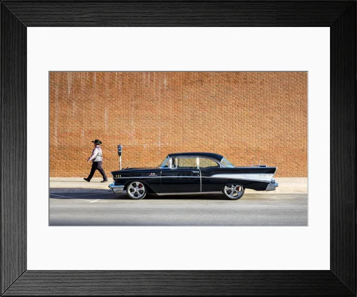 Framed Print : USA, Texas, El Paso, 1957 Chevy Bel Air, 2 Door Sedan, Auto Icon Framed Print : USA, Texas, El Paso, 1957 Chevy Bel Air, 2 Door Sedan, Auto Icon