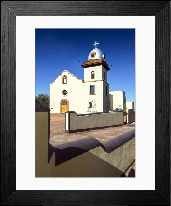 Framed Print : USA, Texas, El Paso, Ysleta Mission Church, Established in 1682 By The Spanish, Oldest Of The El Paso Mission Churches