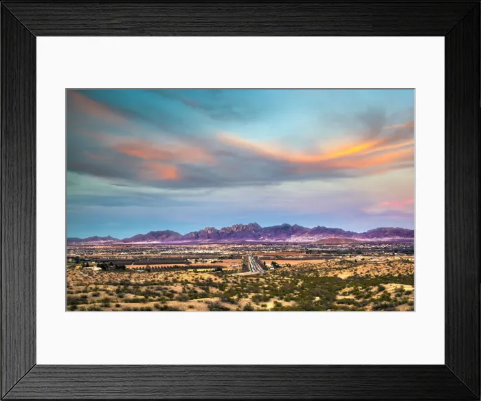 Framed Print : New Mexico, Las Cruces, Organ Mountains, Mesilla Valley, Interstate 10 Framed Print : New Mexico, Las Cruces, Organ Mountains, Mesilla Valley, Interstate 10