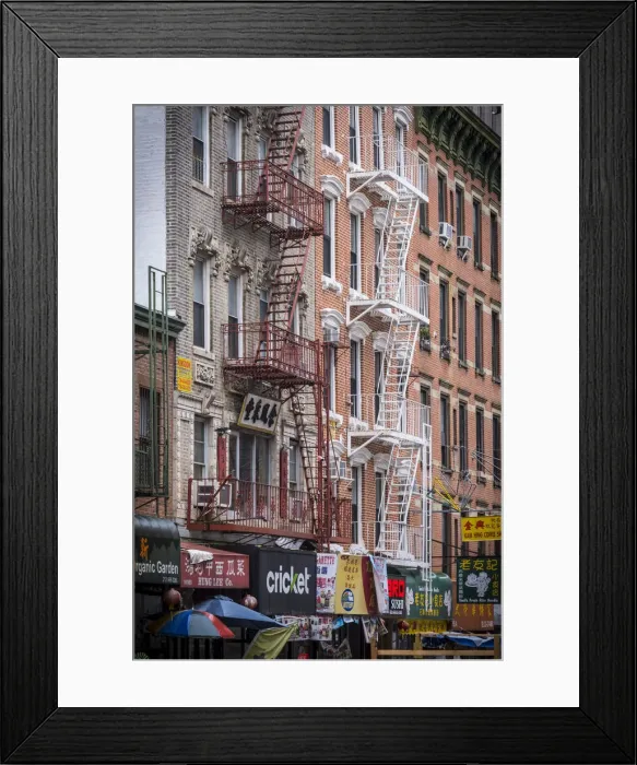 Framed Print : China Town, Lower Manhattan, New York City, USA