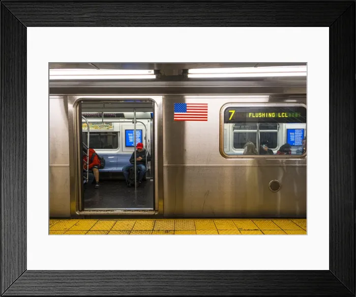 Framed Print : New York subway, Manhattan, New York City, USA Framed Print : New York subway, Manhattan, New York City, USA