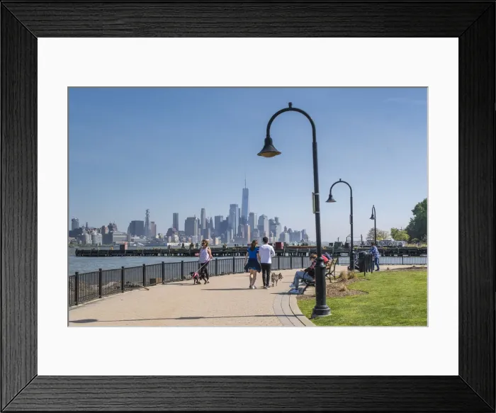 Framed Print : Lower Manhattan (downtown) from New Jersey, New York City, USA Framed Print : Lower Manhattan (downtown) from New Jersey, New York City, USA