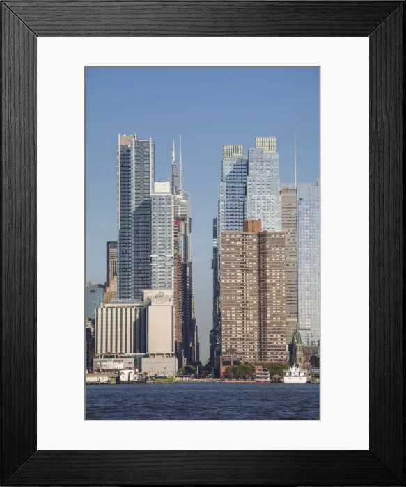 Framed Print : 42nd street in Midtown Manhattan from New Jersey, New York City, USA Framed Print : 42nd street in Midtown Manhattan from New Jersey, New York City, USA