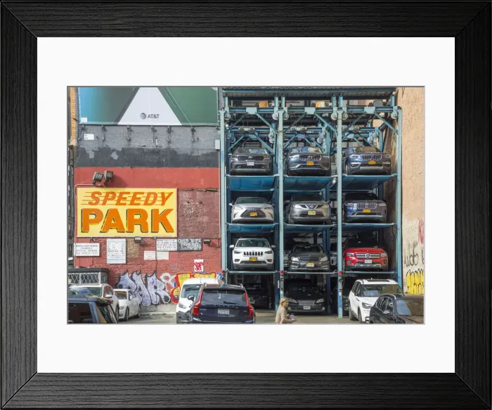 Framed Print : Parking lot, Manhattan, New York City, USA Framed Print : Parking lot, Manhattan, New York City, USA