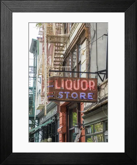 Framed Print : Liquor store, Tribeca, Manhattan, New York City, USA Framed Print : Liquor store, Tribeca, Manhattan, New York City, USA