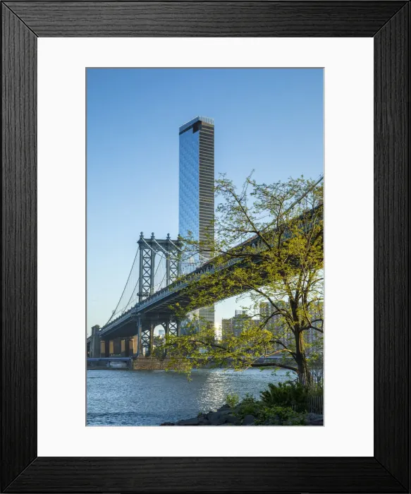 Framed Print : Manhattan Bridge from Brooklyn, New York City, USA Framed Print : Manhattan Bridge from Brooklyn, New York City, USA