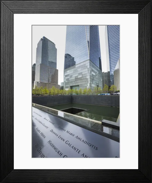 Framed Print : 911 Memorial, One World Trade Center, Manhattan, New York City, USA Framed Print : 911 Memorial, One World Trade Center, Manhattan, New York City, USA