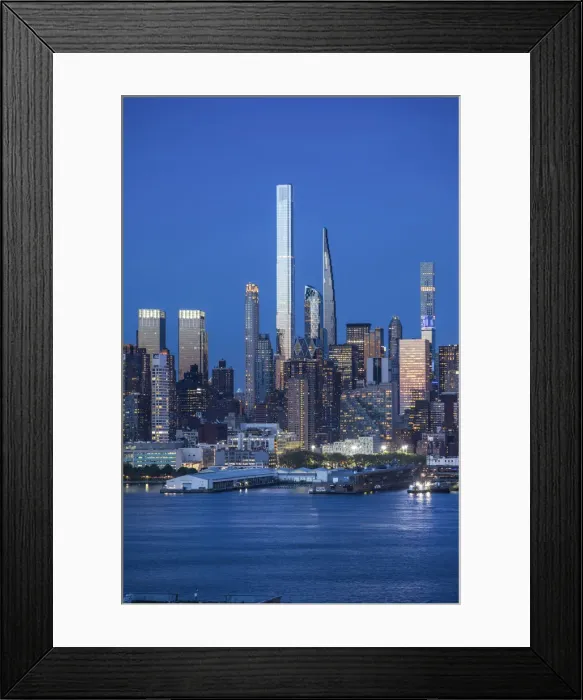 Framed Print : Central Park Tower & Midtown Manhattan from New Jersey, New York City, USA Framed Print : Central Park Tower & Midtown Manhattan from New Jersey, New York City, USA