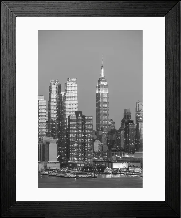 Framed Print : Empire State Building & Midtown Manhattan from New Jersey, New York City, USA Framed Print : Empire State Building & Midtown Manhattan from New Jersey, New York City, USA
