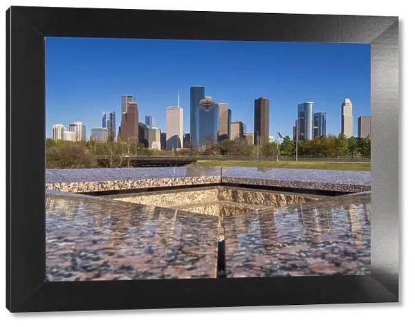 Houston Skyline from Buffalo Bayou Park, Texas, USA