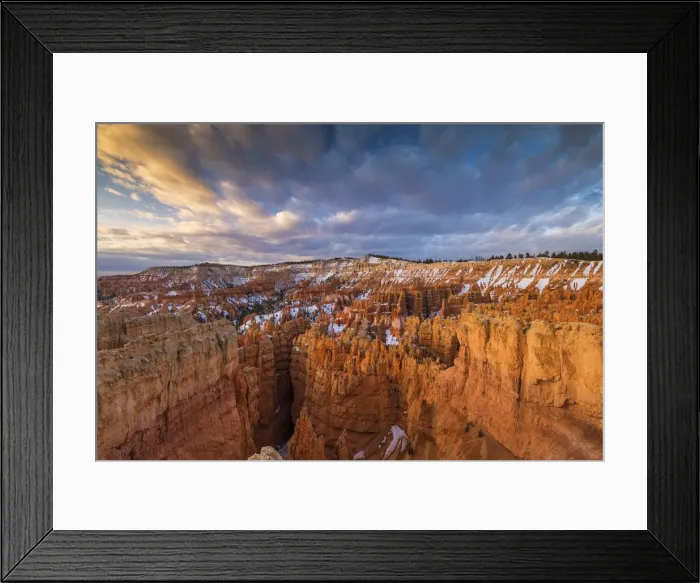 Framed Print : The Silent City in Winter, Bryce Canyon National Park, Utah, USA Framed Print : The Silent City in Winter, Bryce Canyon National Park, Utah, USA